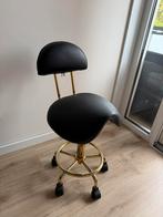 Zadel kruk, Huis en Inrichting, Bureaustoelen, Ophalen of Verzenden, Zo goed als nieuw, Zwart, Bureaukruk