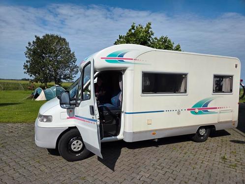 Adriatik 590 ,, Fiat 2.8 jtd, halfintegraal,  2002,frans bed, Caravans en Kamperen, Campers, Particulier, tot en met 4, Half-integraal
