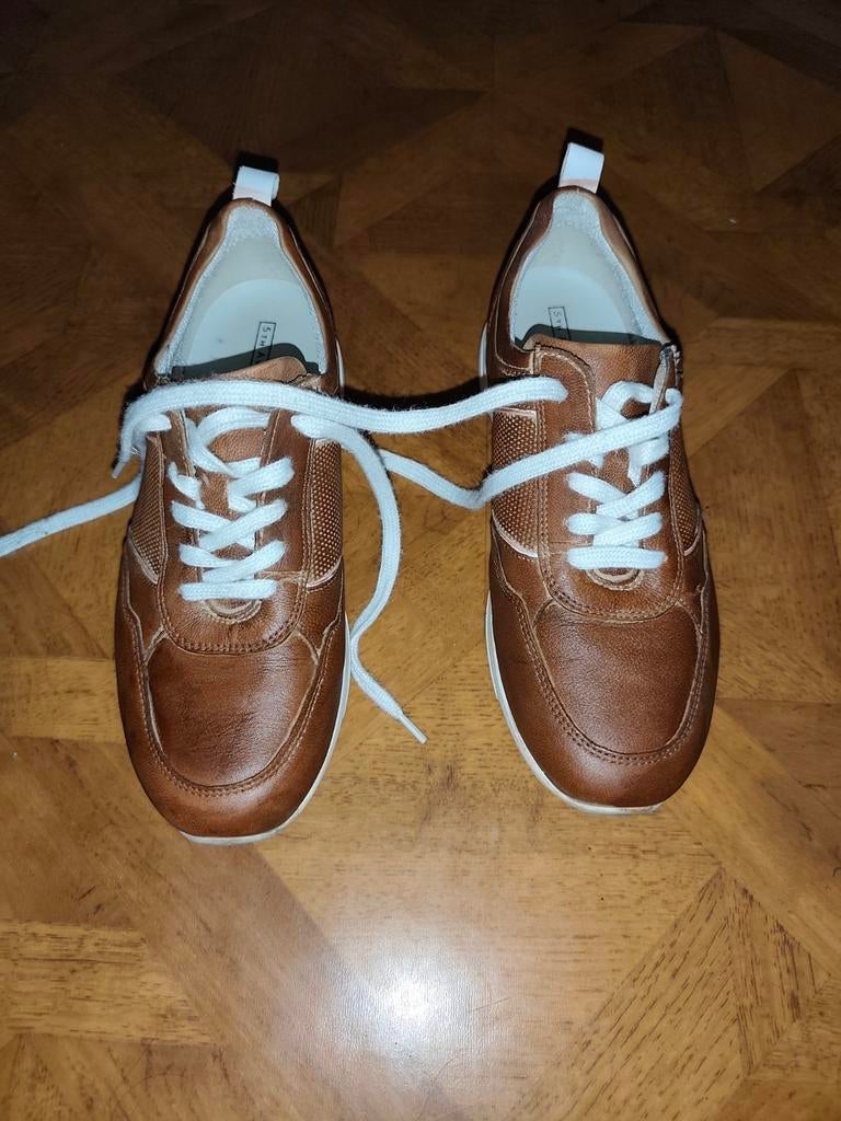 5th Avenue leren sneakers maat 39, Bruin, Ophalen of Verzenden, 5th Avenue, Sneakers of Gympen