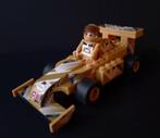 3 Raceauto's beige oranje en wit past op lego, Ophalen of Verzenden, Nieuw