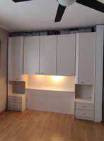 Hoge kastenwand incl. bedombouw / slaapkamer
kast wit., Huis en Inrichting, Slaapkamer | Complete slaapkamers, Ophalen, Gebruikt