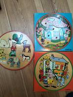 Houten simplex puzzels vintage, circus, kabouters, Verzamelen, Ophalen of Verzenden, Gebruikt