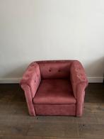 Oud Roze Kinderfauteuil, Ophalen, Minder dan 50 cm, Gebruikt, Minder dan 75 cm
