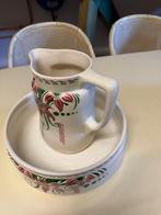 Antieke waskom met kan keramiek, Antiek en Kunst, Ophalen of Verzenden