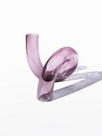 Vaasje 'krul' paars glas, Overige kleuren, Verzenden, Minder dan 50 cm, Glas