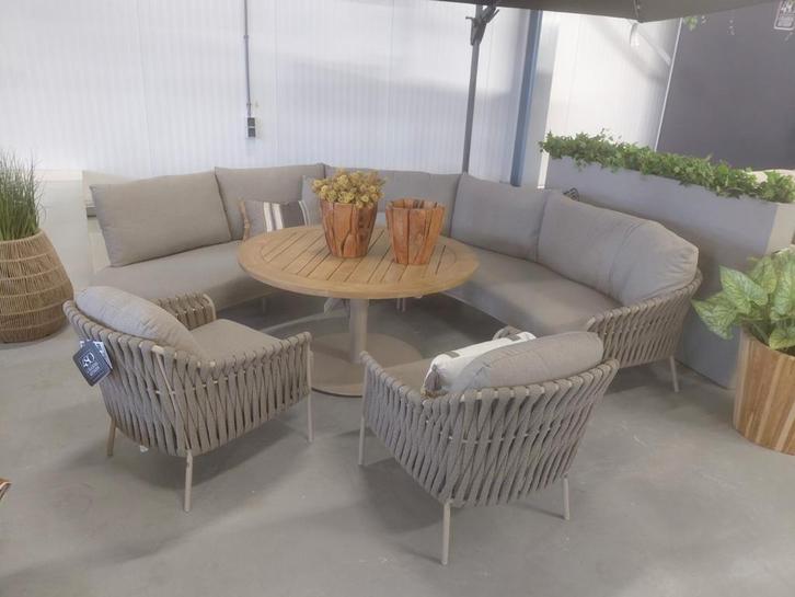 Comino Organische Hoekbank + Stoelen - Uit Voorraad!, Tuin en Terras, Tuinsets en Loungesets, Ophalen of Verzenden