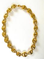 Goudkleurige metalen forse anker schakel ketting, Sieraden, Tassen en Uiterlijk, Kettingen, Ophalen of Verzenden, Zo goed als nieuw