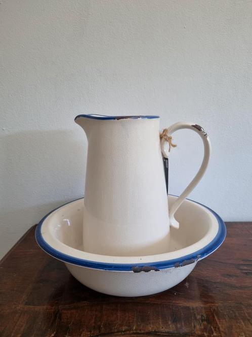 Vintage Brynxz Emaille Lampetset nieuw, Antiek en Kunst, Antiek | Emaille, Ophalen of Verzenden