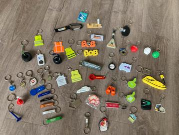 Verzameling nieuwe sleutelhangers BOB winkelwagenmuntje enz beschikbaar voor biedingen
