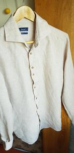 100% linnen overhemd bruin/beige van Sleeve7 extra lang, Sleeve7, Beige, Ophalen of Verzenden, Zo goed als nieuw
