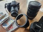 Canon EOS 1200D kit incl 3 lenzen, extra accu, tas, filters, Ophalen of Verzenden, Zo goed als nieuw