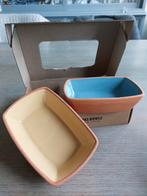 Set van 2 Terracotta Tapas Schalen, Schaal, Ophalen of Verzenden, Zo goed als nieuw, Rechthoekig
