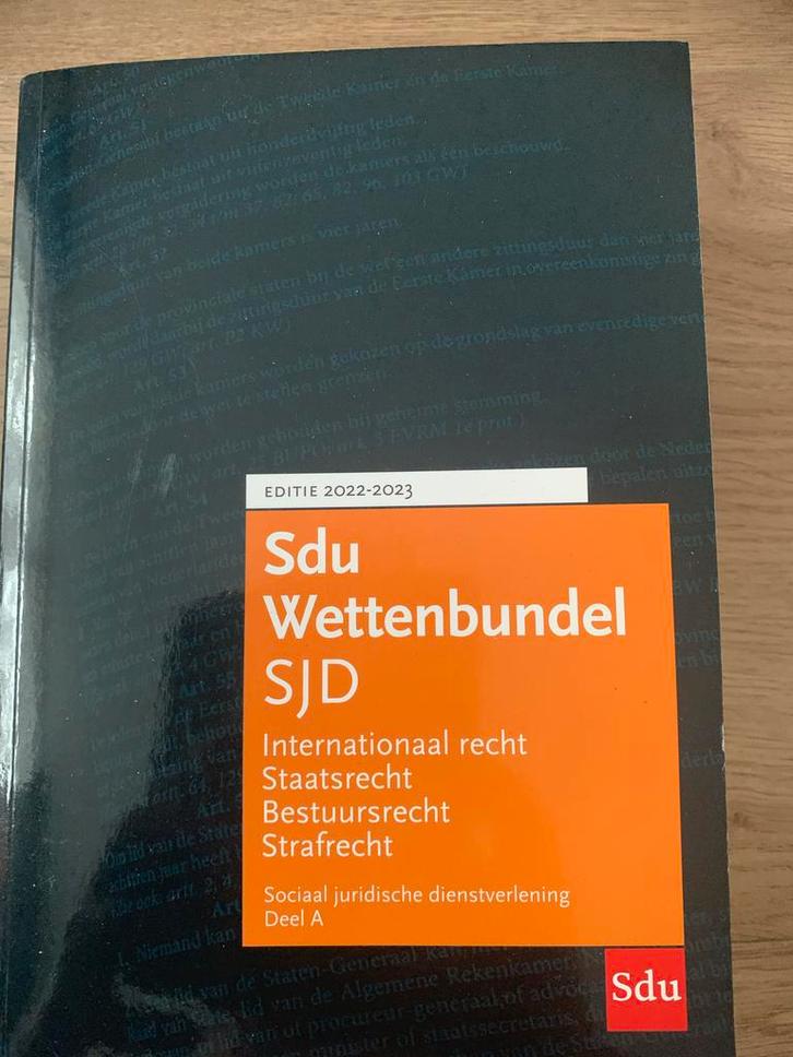 Wettenbundel SJD 2022-2023, Boeken, Studieboeken en Cursussen, Zo goed als nieuw, HBO, Gamma, Ophalen of Verzenden