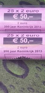 Nederland 2013 rol 25 munten 200 jaar koningkrijk 75,00 per, 2 euro, Ophalen, Overige landen
