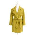 Max Mara Wrap Jas – 50% Wol / 50% Angora – Mantel - Wikkel, Kleding | Dames, Jassen | Winter, Geel, Max Mara, Ophalen of Verzenden