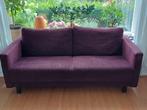 Bank tweezits, aubergine kleur, gebruikt,., Huis en Inrichting, Ophalen, Gebruikt, 150 tot 200 cm, Tweepersoons