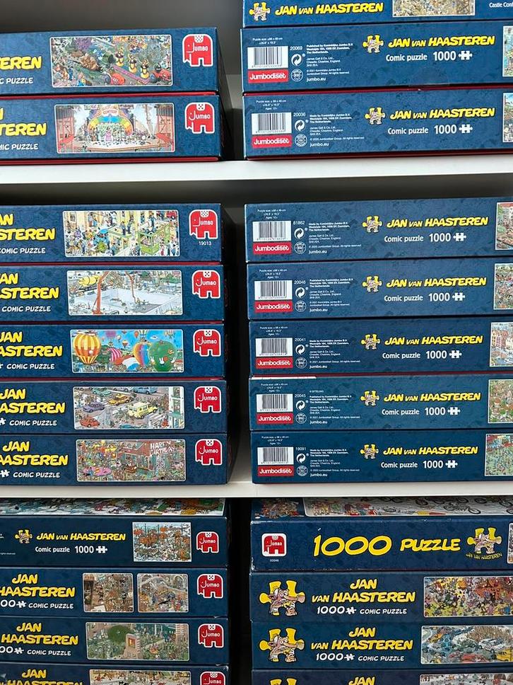 Jan van Haasteren Puzzels 1000 stukjes / JUMBO Divers, Hobby en Vrije tijd, Denksport en Puzzels, Zo goed als nieuw, 500 t/m 1500 stukjes
