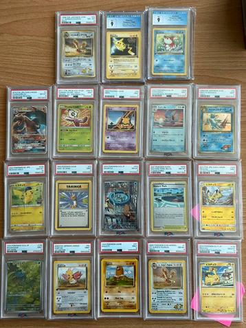Pokemon kaarten gegrade (slabs) beschikbaar voor biedingen