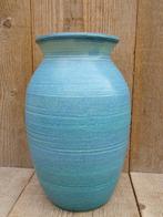 Forse geglazuurde vaas keramiek turquoise, Ophalen of Verzenden