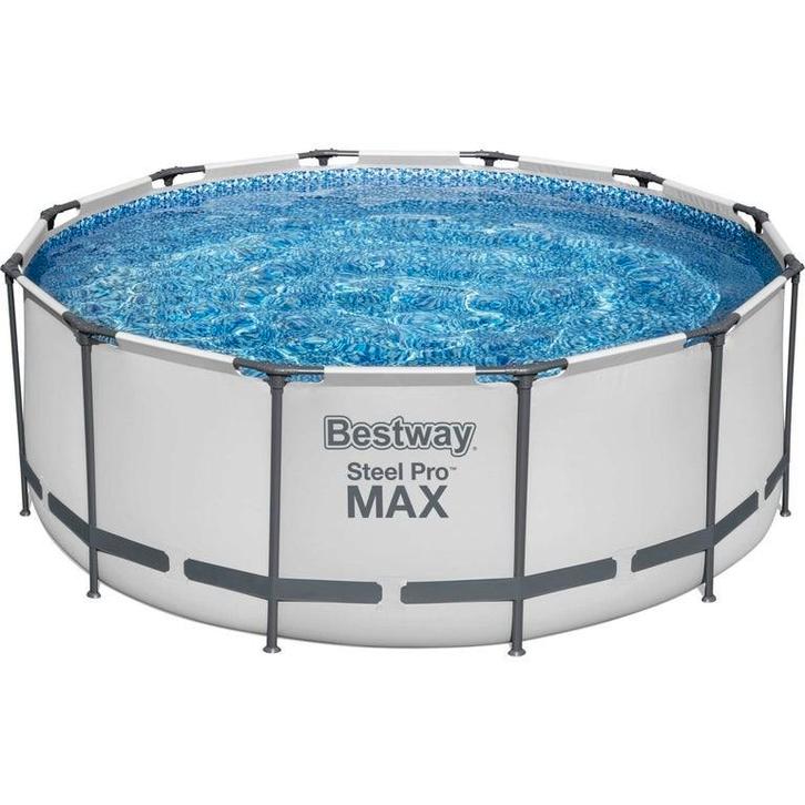 Moet weg Bestway Steel Pro MAX Zwembad 336x122 en zandfilter, Tuin en Terras, Zwembaden, Zo goed als nieuw, Opzetzwembad, 120 cm of meer