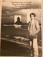 Paginagrote A3 advertentie MIKE OLDFIELD Incantations relea, Ophalen of Verzenden