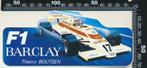 Sticker: Barclay - Formule 1 - Thierry Boutsen (1), Verzenden, Zo goed als nieuw, Auto of Motor