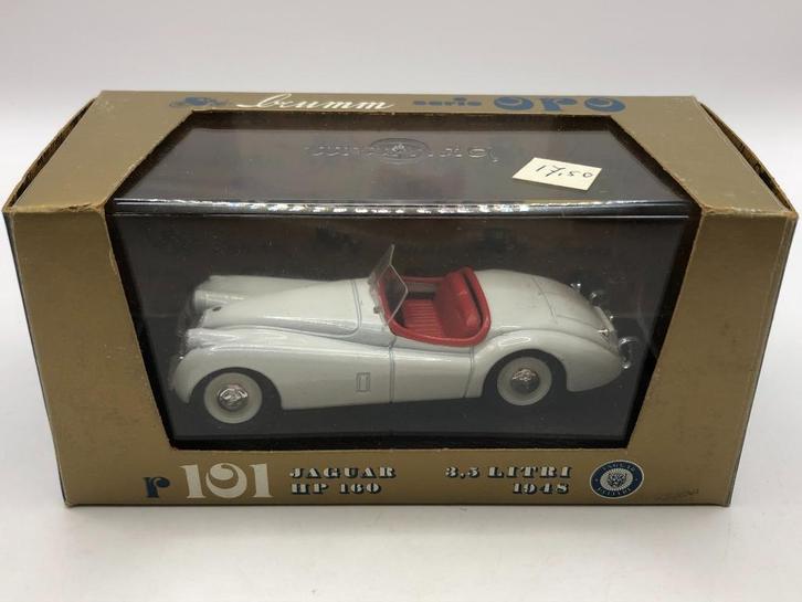 Brumm R101 Jaguar 3,5 Liter 1948 wit -GOED- M38, Hobby en Vrije tijd, Modelauto's | 1:43, Gebruikt, Auto, Overige merken, Ophalen of Verzenden