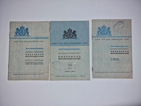 3 delen ontwerpvoorschrift onderhoud mv 1945, Boeken, Oorlog en Militair, Zo goed als nieuw, Landmacht, Tweede Wereldoorlog, Ophalen of Verzenden