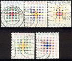 Nederland  1391 - 1395  gestempeld, Verzenden, Gestempeld
