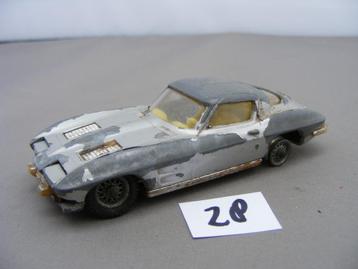 1963 chevrolet corvette stingray corgi toys grijs (28) schad beschikbaar voor biedingen