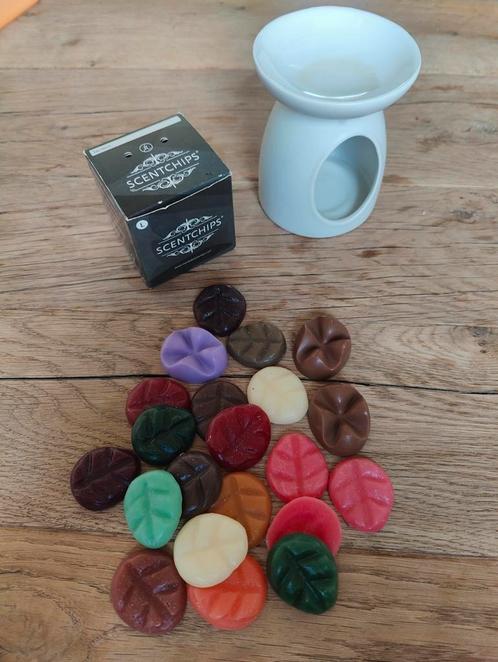 Bolsius Aromatic geurkaarshouder met div. scentchips, Huis en Inrichting, Woonaccessoires | Kandelaars en Kaarsen, Zo goed als nieuw