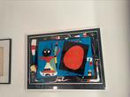 Ingelijste Poster Joan Miro, Antiek en Kunst, Kunst | Litho's en Zeefdrukken, Ophalen