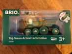 BRIO World Big Green Action Locomotief - Nieuw!, Ophalen of Verzenden, Nieuw, Jongen of Meisje