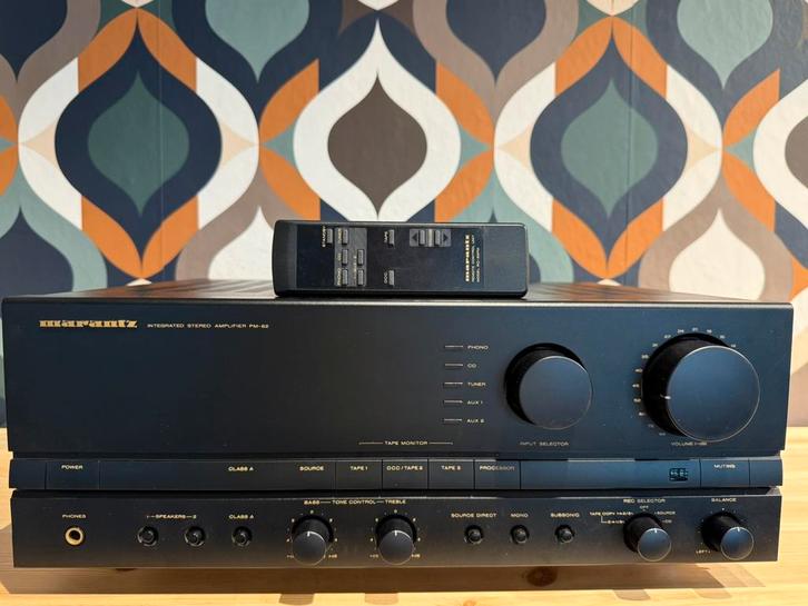 Marantz PM-82, incl. ab, in topstaat, met garantie, Audio, Tv en Foto, Versterkers en Receivers, Zo goed als nieuw, Stereo, 60 tot 120 watt