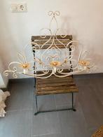 Brocante kaarsen kandelaar, Huis en Inrichting, Woonaccessoires | Kandelaars en Kaarsen, Ophalen, Zo goed als nieuw, Metaal, 75 cm of meer