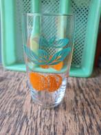 Vintage longdrink fruit glas, sinasappel, 70's, Ophalen of Verzenden, Zo goed als nieuw