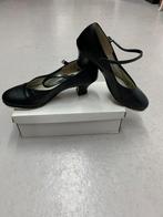 Zwart leren Tapdance schoenen, Sport en Fitness, Dansen, Ophalen of Verzenden, Zo goed als nieuw, Schoenen