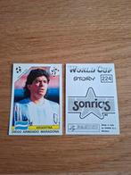 Diego Maradona Panini Sticker WK 1990, Ophalen of Verzenden, Zo goed als nieuw, Buitenlandse clubs, Poster, Plaatje of Sticker