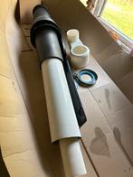 Dubbelwandige Afvoerpijp Ketel - ZGAN, Doe-het-zelf en Verbouw, Buizen en Afvoer, Afvoer, Pvc, Ophalen of Verzenden, Zo goed als nieuw