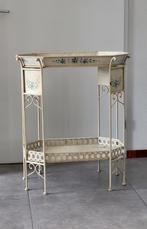 Vintage brocante dienblad tafel, Huis en Inrichting, Tafels | Sidetables, Ophalen, Gebruikt, Overige vormen, 25 tot 50 cm