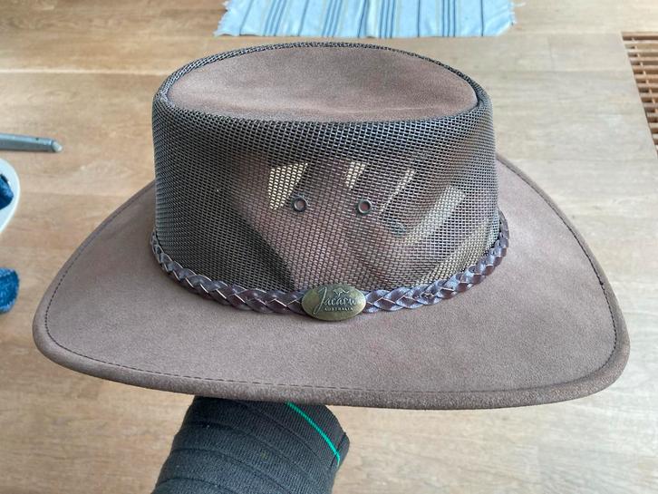 Jacaru Australische hoed met ventilatie maat L, Kleding | Heren, Hoeden en Petten, Zo goed als nieuw, Hoed, 58 of 59 cm (L, 7¼ of ⅜ inch)