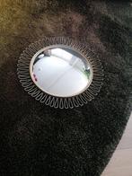 vintage goudkleurige zonnespiegel met bolle spiegel, Antiek en Kunst, Antiek | Spiegels, Ophalen, Overige vormen, Minder dan 50 cm