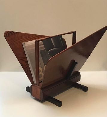 Vintage Scandinavische lectuurbak, hout Vlindermodel beschikbaar voor biedingen
