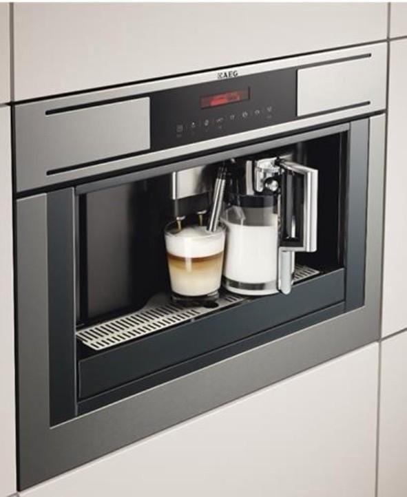 AEG RVS inbouw koffieautomaat - volautomatisch, Witgoed en Apparatuur, Koffiezetapparaten, Zo goed als nieuw, Ophalen of Verzenden