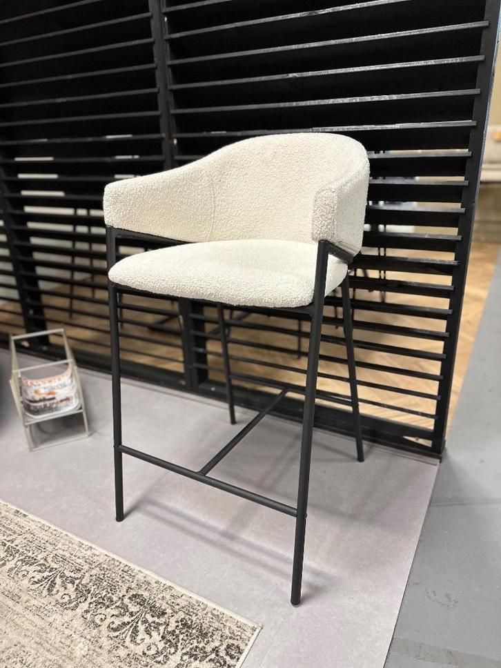 Barkruk wit - barkruk boucle - barkrukken - krukken wit, Huis en Inrichting, Barkrukken, Nieuw, 60 tot 90 cm, 5 krukken of meer