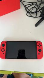 Nintendo Switch OLED rood – compleet met 7 topgames!, Eén computer, Zo goed als nieuw, 3 spelers of meer, Vanaf 7 jaar
