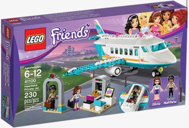 LEGO Friends Heartlake Privéjet - 41100 vliegtuig, Ophalen of Verzenden, Zo goed als nieuw, Complete set, Lego