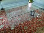 Glazen salontafel, Ophalen, Gebruikt, 100 tot 150 cm, 50 tot 100 cm
