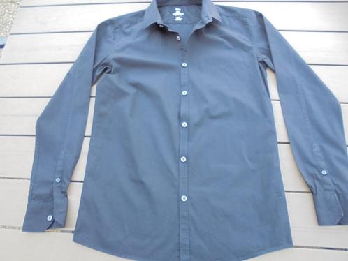 Zwart overhemd WE, Kinderen en Baby's, Kinderkleding | Maat 170, Zo goed als nieuw, Jongen, Overhemd of Blouse, Ophalen of Verzenden