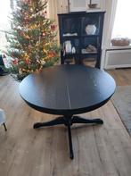 Ingatorp uitschuifbare tafel zwart, Huis en Inrichting, Ophalen, Rechthoekig, 50 tot 100 cm